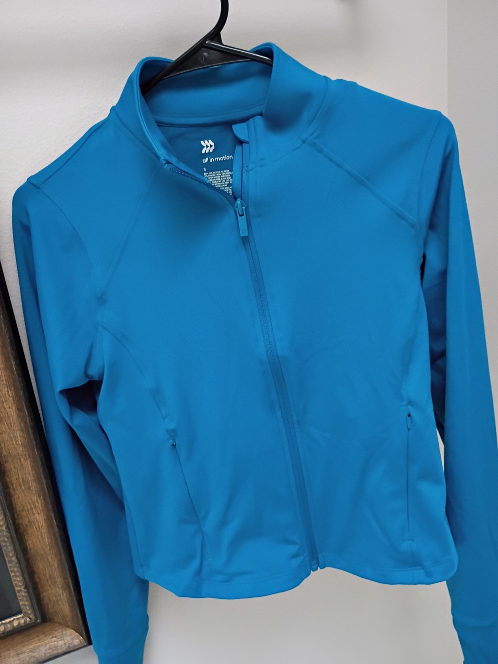 all in motion Women's Teal Zip-Up Utility Jacket
